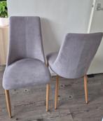 Set Eetkamerstoelen - Grijs, Ophalen, Gebruikt, Grijs, Twee