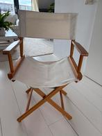 Regisseurs stoel canvas, Huis en Inrichting, Stoelen, Ophalen, Gebruikt, Wit, Eén