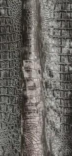 Meubelstof velvet croco antraciet, Ophalen of Verzenden, Nieuw, Polyester