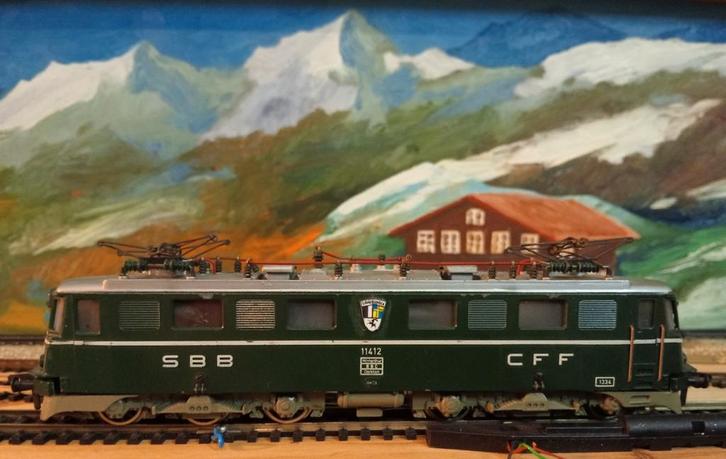 Fleischmann 1334/4370 SBB Zwitserse loc Ae 6/6 metaal, Hobby en Vrije tijd, Modeltreinen | H0, Zo goed als nieuw, Locomotief, Gelijkstroom