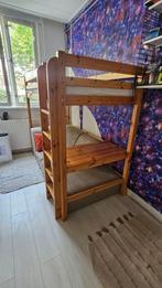 Houten Hoogslaper met Bureau en Optionele Sofa, Ophalen, Hoogslaper, Eenpersoons, 160 tot 180 cm