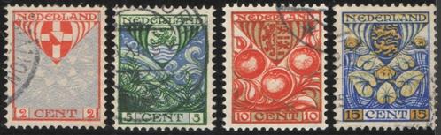Nederland NVPH nr 199a/202a gestempeld Vert. Watermerk 1926, Postzegels en Munten, Postzegels | Nederland, Gestempeld, T/m 1940