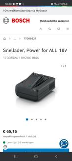 BOSCH SNELLADER ACCUBOSCH 18 V, Ophalen of Verzenden, Nieuw, Overige typen