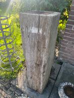Oude houten meerpaal/sokkel, Ophalen, Gebruikt, Biels, 50 cm of meer