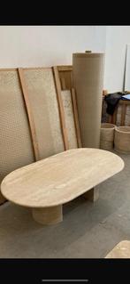 Travertin Salontafel & Eettafel set, Huis en Inrichting, Complete inboedels, Ophalen