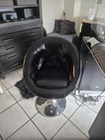 Stoel, Huis en Inrichting, Ophalen, Zwart, Leer, Twee