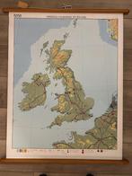 Verenigd Koninkrijk en Ierland, Antiek en Kunst, Antiek | Schoolplaten, Ophalen of Verzenden, Aardrijkskunde