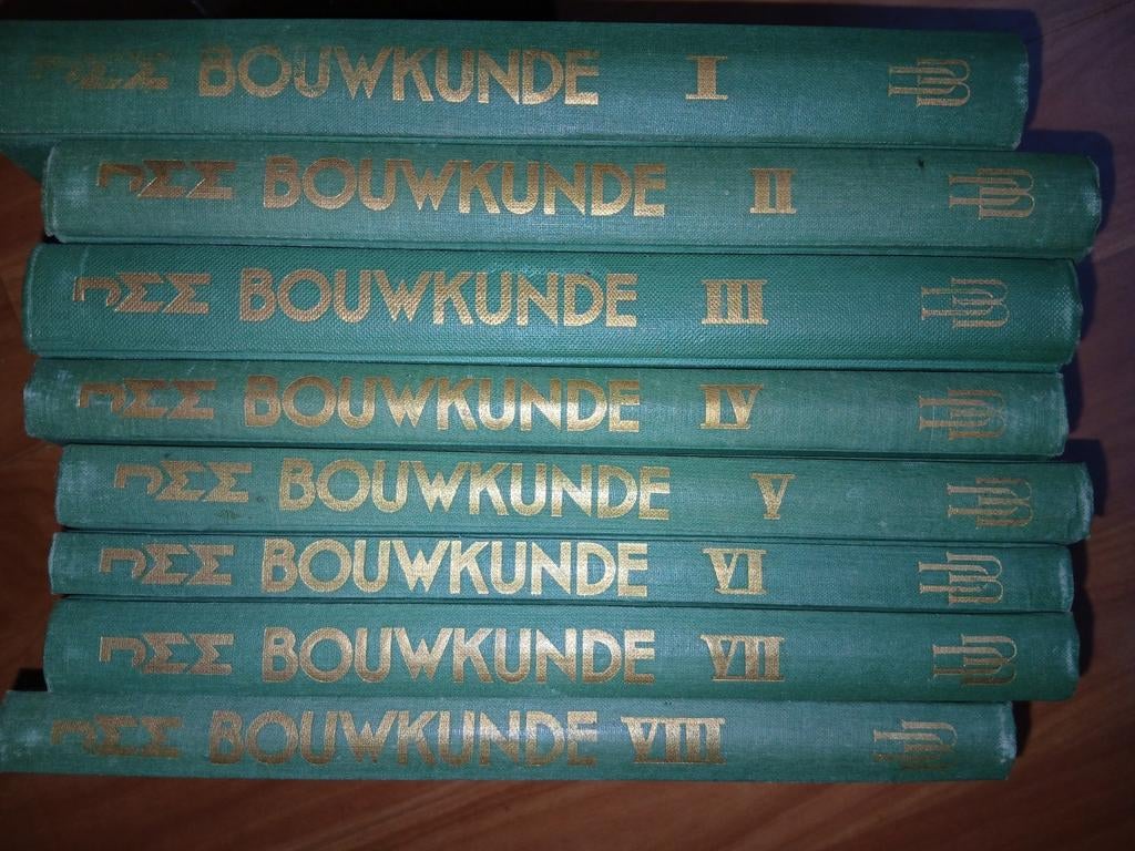 Jellema Bouwkunde 8 delige set uit 1953-1954 !, Ophalen of Verzenden, Beta, Gelezen, HBO