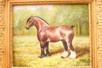schilderij van een Paard 45149, Huis en Inrichting, Woonaccessoires | Schilderijen, Tekeningen en Foto's, Minder dan 50 cm, Gebruikt