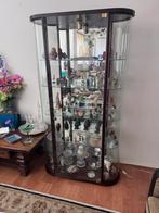Glazen Vitrinekast met Houten Details, Ophalen, Gebruikt, 50 tot 100 cm, Glas