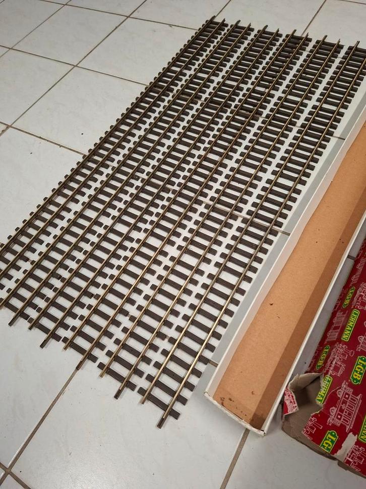 Lgb rails 10610 6x 1.20 meter in nette gebruikte staat, Hobby en Vrije tijd, Modeltreinen | Overige schalen, Gebruikt, Rails, LGB