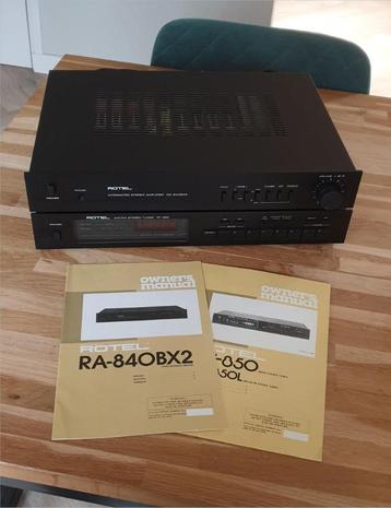 Rotel RA-840BX2 Stereo Amplifier en RT850 AM/FM Tuner beschikbaar voor biedingen