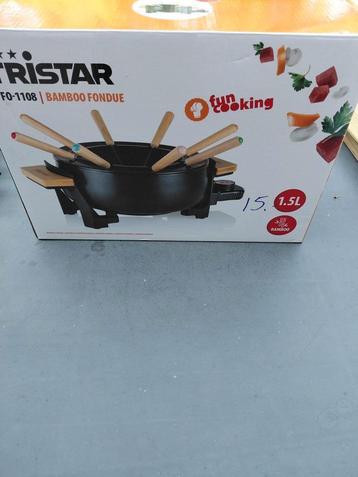 Tristar bamboo fondue  NIEUW beschikbaar voor biedingen