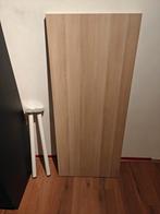 IKEA Lagkapten Bureau 140x60 Eikeneffect + 2 witte poten, Ophalen, Gebruikt, Bureau