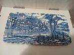 Royal Mail Myott blauw  rechthoekige serveerschaal, 31x17cm, Antiek en Kunst, Ophalen of Verzenden