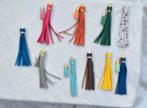 Set van 16 Leren Kwastjes - Diverse Kleuren, Ophalen of Verzenden, Nieuw, Bedel
