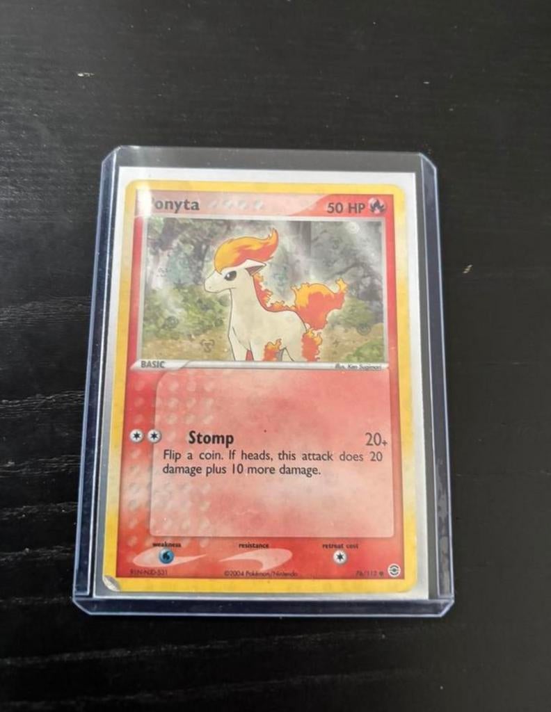 Pokémon Kaarten Ponyta Reverse Holo 76/112 FireRed LeafGreen, Ophalen of Verzenden, Zo goed als nieuw, Meerdere kaarten
