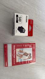 Canon inktcartridge 540 black + fotopapier, Computers en Software, Printerbenodigdheden, Ophalen of Verzenden, Nieuw