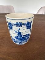 Delfts Blauw Beker Windmolen & Zeilboot, Ophalen of Verzenden