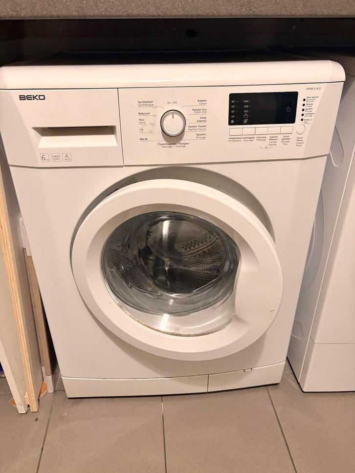 Beko Wasmachine - Voorlader, Witgoed en Apparatuur, Wasmachines, Gebruikt, Voorlader, 4 tot 6 kg, 85 tot 90 cm, 1200 tot 1600 toeren