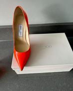 €125,- Mooie stiletto’s Jimmy Choo mt 38, Kleding | Dames, Schoenen, Nieuw, Oranje, Jimmy Choo, Ophalen of Verzenden