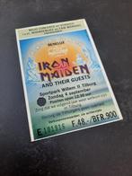 Iron maiden Tilburg concert kaartje ticket 1988, Ophalen of Verzenden, Gebruikt, Poster, Artwork of Schilderij
