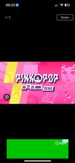 Zondags ticket Pinkpop met P4 parkeer kaart, Tickets en Kaartjes, Eén persoon