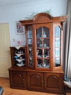 Vitrine massief eiken, Huis en Inrichting, Kasten | Vitrinekasten, Ophalen, Gebruikt, 25 tot 50 cm, Met deur(en)