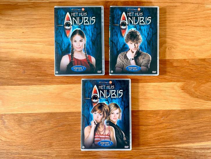 3x Huis Anubis Seizoen 3 DVD’s van Studio 100 (nette staat), Cd's en Dvd's, Dvd's | Kinderen en Jeugd, Zo goed als nieuw, Tv fictie