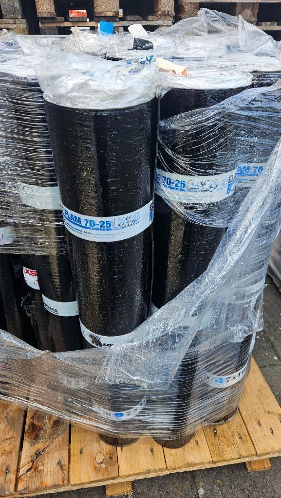 Nieuwe Soprema dakbedekking, Doe-het-zelf en Verbouw, Dakpannen en Dakbedekking, Nieuw, Dakleer, Overige materialen, Zwart, 15 m² of meer