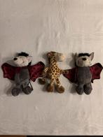 Nici Knuffels - Vleermuizen en Giraffe 3 stuks als nieuw!, Kinderen en Baby's, Speelgoed | Knuffels en Pluche, Ophalen of Verzenden