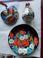 Tsjechische Aardewerk Set - Bloemmotieven, Antiek en Kunst, Antiek | Keramiek en Aardewerk, Ophalen of Verzenden