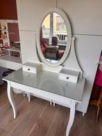 IKEA Hemnes Kaptafel, Ophalen of Verzenden, Gebruikt, Glas, 100 tot 150 cm
