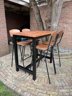 Hoge tafel met barstoelen - Douglas hout, Huis en Inrichting, Tafels | Eettafels, Ophalen, Gebruikt, Rechthoekig