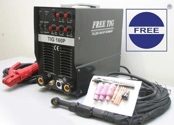 FREETIG 160 P tig lasapparaat electrode rvs staal, Doe-het-zelf en Verbouw, Gereedschap | Lasapparaten, Zo goed als nieuw, Tig