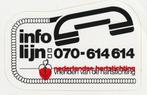 Sticker Hartstichting (5) - Infolijn, Verzamelen, Verzenden, Zo goed als nieuw, Overige typen