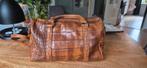 Vintage Luca Lorenzo Leren Tas, Ophalen of Verzenden, Gebruikt, Bruin, Handtas