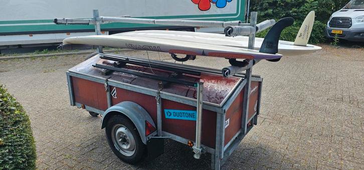 Mooie degelijke surfkar surf aanhanger / gegalvaniseerd, Watersport en Boten, Windsurfen, Gebruikt, Overige typen, Minder dan 250 cm