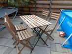 Te koop bistro setje, Tuin en Terras, Tuinsets en Loungesets, Ophalen, Gebruikt, 4 zitplaatsen