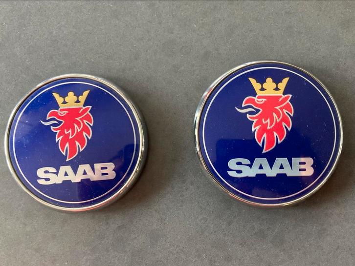 Saab Emblemen 9-5 en 9-3, Auto-onderdelen, Overige Auto-onderdelen, Saab, Gebruikt, Ophalen of Verzenden