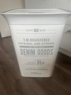 Witte wasmand Denim Goods Design, Huis en Inrichting, Woonaccessoires | Prullenbakken, Kunststof, Ophalen of Verzenden, Minder dan 50 cm