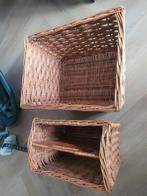 Rieten Lectuurbak & Mand Set, Huis en Inrichting, Ophalen of Verzenden, Zo goed als nieuw, Rechthoekig, Riet