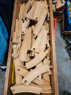 Houten trein met rails, Kinderen en Baby's, Speelgoed | Houten speelgoed, Ophalen of Verzenden, Gebruikt
