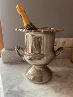 Verzilverde champagnekoeler wijnkoeler koeler kerst, Ophalen of Verzenden, Gebruikt, Metaal, Minder dan 50 cm