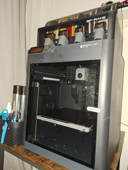 Bambu Lab P1S 3D printer + AMS in nieuwstaat, Computers en Software, 3D Printers, Nieuw, Ingebouwde Wi-Fi, Ophalen
