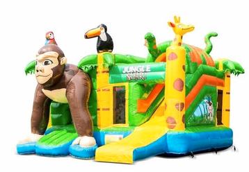 Springkussen multiplay safari huren / te huur beschikbaar voor biedingen