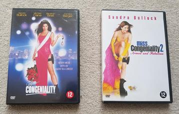 Miss congeniality deel 1 en 2 politie film miss dvd crime beschikbaar voor biedingen