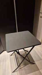 Opvouwbare metalen tafel, Huis en Inrichting, Minder dan 50 cm, Gebruikt, Vierkant, Minder dan 50 cm