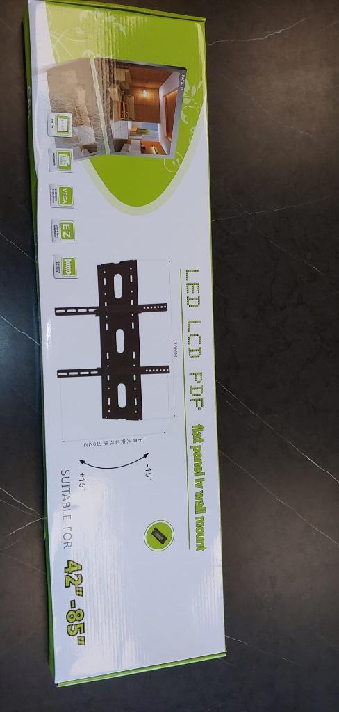 Universele Kantelbare TV Muurbeugel - 42 t/m 85 inch, Audio, Tv en Foto, Televisiebeugels, Nieuw, Ophalen of Verzenden
