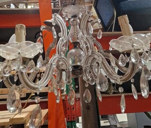 Mooie oude kristallen kroonluchter, Huis en Inrichting, Lampen | Kroonluchters, Zo goed als nieuw, Ophalen